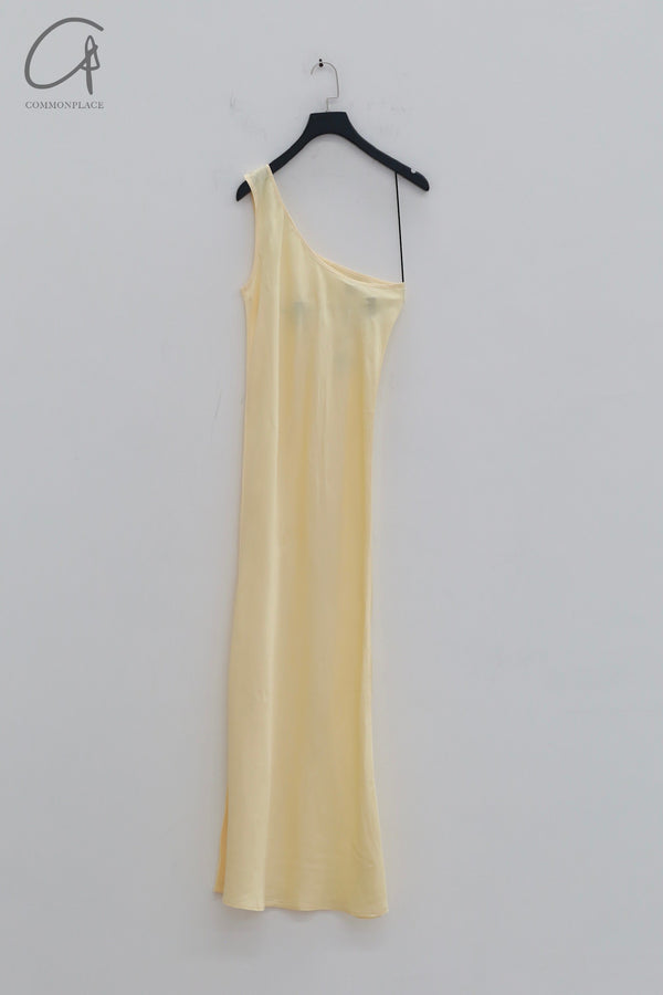 BASERANGE 24 Autumn and Winter One-shoulder Dress Portugal BAS-DROSD-VI-AU24-SFYH DROSD-VI Sofia Yellow
